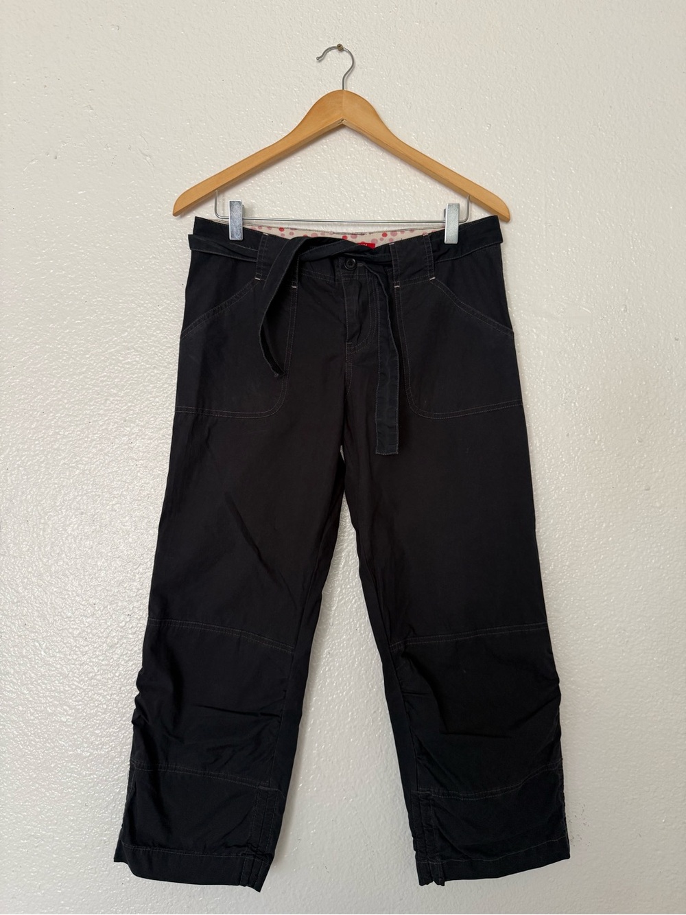 UNIONBAY Women's Black Capri Pants size 7 juniors vintage Y2K